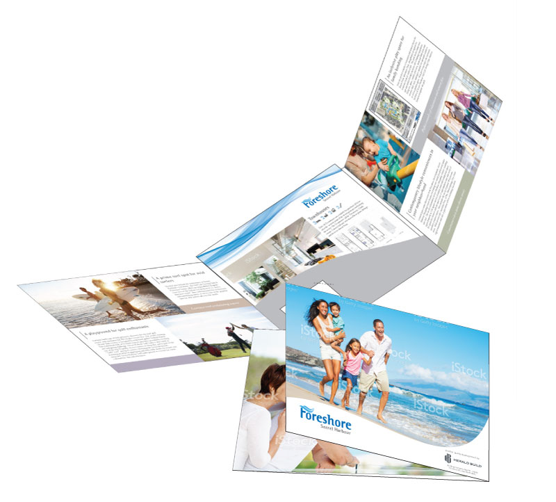 Foreshore Realty 6pp Folder Brochure Design
